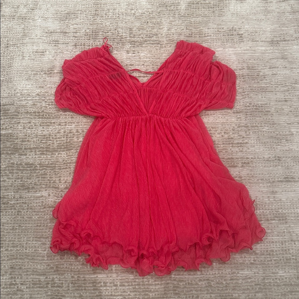 Pink Ruffled Dress